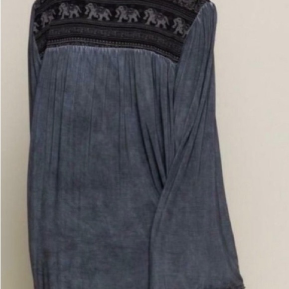 POL Boho long sleeve Relaxed top size S - Picture 3 of 5